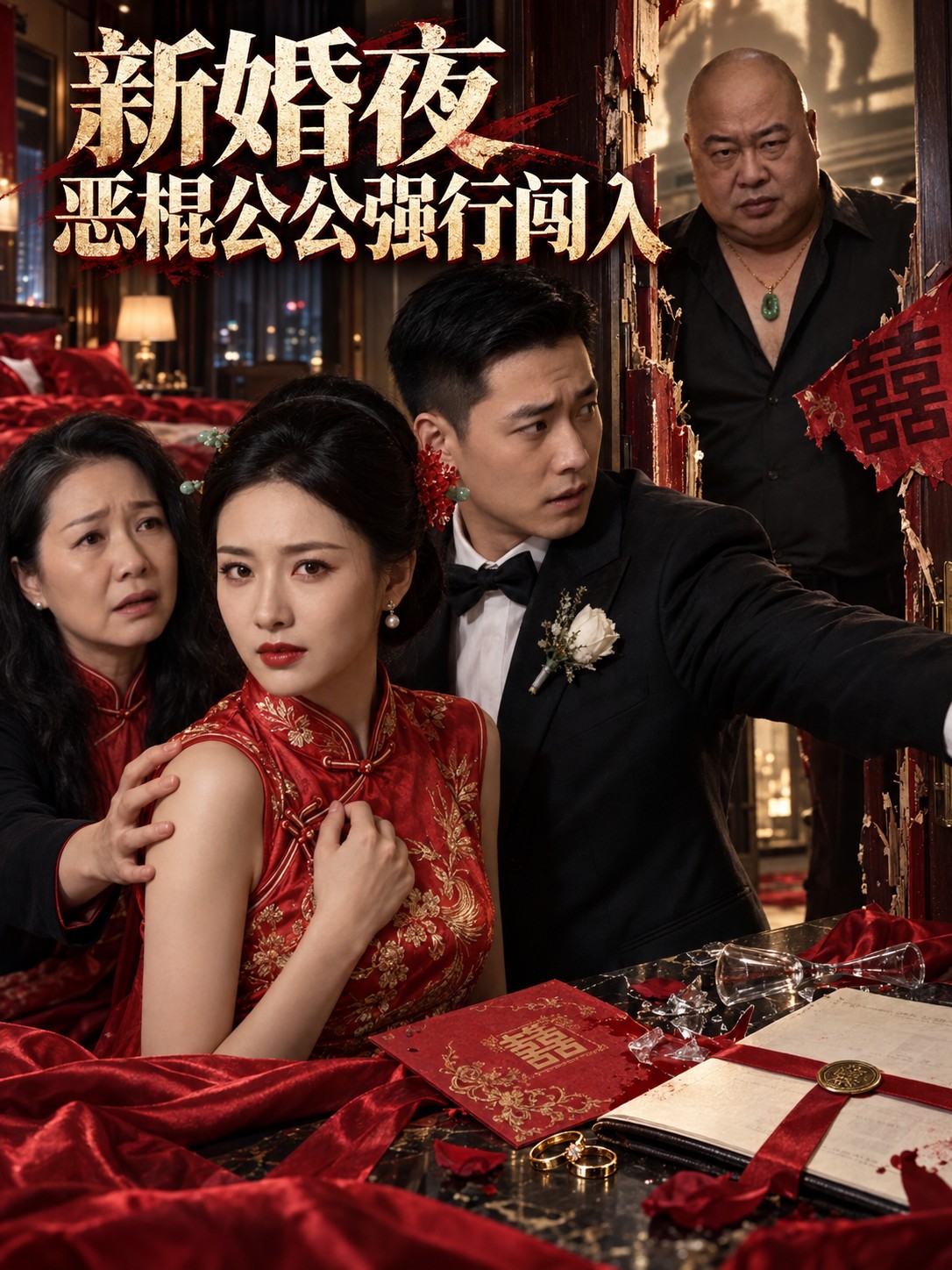 新婚夜 恶棍公公强行闯入